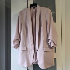 Express Pale Blush Open-Front Blazer